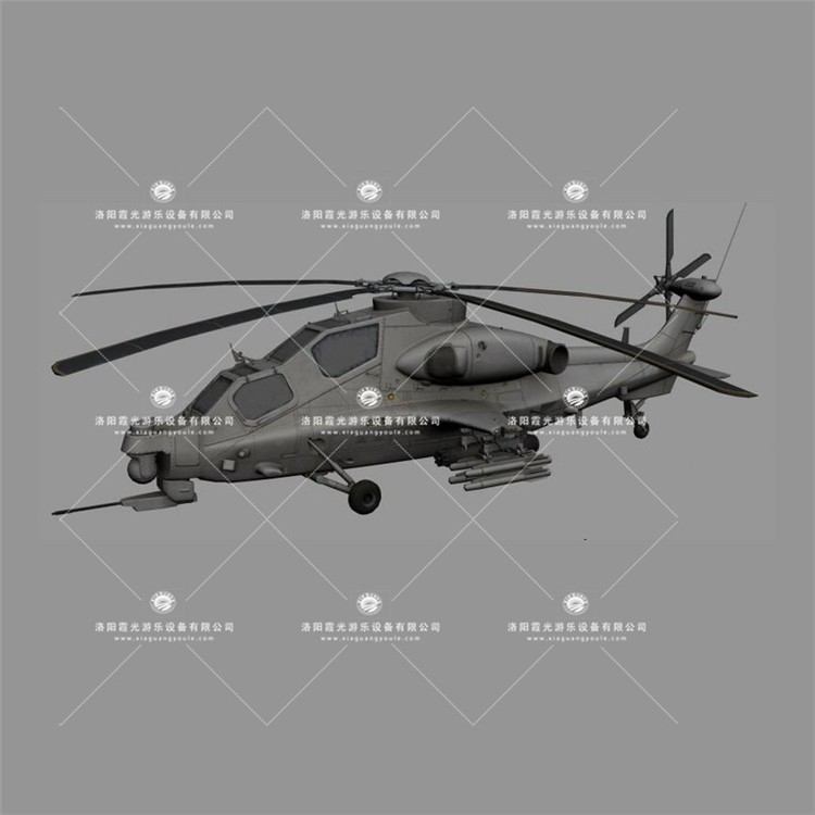 来安武装直升机3D模型